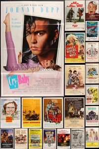 7s0187 LOT OF 48 FOLDED ONE-SHEETS 1960s-1990s great images from a variety of different movies!