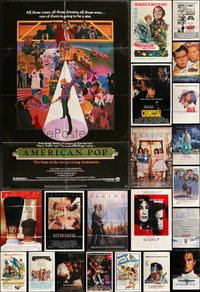 7s0171 LOT OF 90 FOLDED ONE-SHEETS 1970s-1990s great images from a variety of different movies!