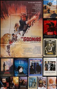 7s0032 LOT OF 20 FOLDED FRENCH ONE-PANELS 1980s-2000s great images from a variety of movies!