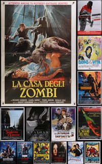 7s0044 LOT OF 20 FOLDED HORROR/SCI-FI/FANTASY ITALIAN ONE-PANELS 1970s-2010s many cool images!