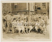 7t1239 COLLEGE WIDOW candid 8x10 still 1927 beautiful Dolores Costello with director & football team!