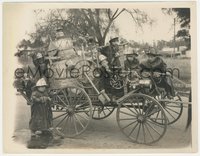 7t1249 FOURTH ALARM 8x10.25 still 1926 Joe Cobb, Farina & five Our Gang kids on fire engine, rare!