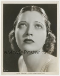 7t1256 KAY FRANCIS 8x10.25 still 1930s super close head & shoulders portrait of the beautiful star!