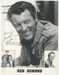 7t0168 KEN OSMOND signed 8.5x11 publicity still 1980s he was Eddie Haskell in Leave It To Beaver!