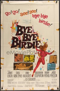 7t0797 BYE BYE BIRDIE int'l 1sh 1963 cool artwork of sexy Ann-Margret dancing, Dick Van Dyke!