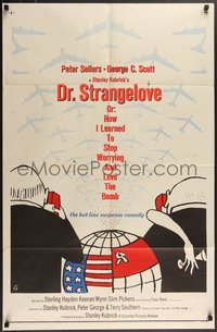 7t0846 DR. STRANGELOVE 1sh 1964 Stanley Kubrick classic, Peter Sellers, Tomi Ungerer art!