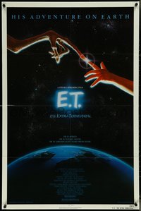 7t0848 E.T. THE EXTRA TERRESTRIAL NSS style 1sh 1982 Steven Spielberg classic, John Alvin art!