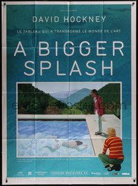 7t0231 BIGGER SPLASH French 1p R2021 David Hockney and pool, classic gay documentary, ultra rare!