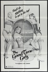 7t0893 GOOD TIME GIRLS 1sh 1981 sexy girls, they'll do anything to get to the top!