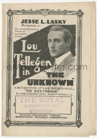 7t1218 UNKNOWN herald 1915 Lou Tellegen, the internationally famous romantic star, ultra rare!