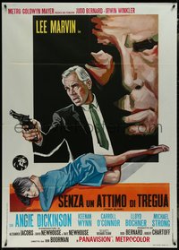 7t0219 POINT BLANK Italian 1p 1968 different art of Lee Marvin & Angie Dickinson, John Boorman noir!