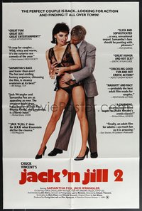 7t0920 JACK 'N JILL 2 1sh 1984 Samantha Fox & Jack Wrangler are looking for action and finding it!