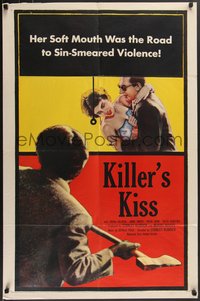 7t0933 KILLER'S KISS 1sh 1955 early Stanley Kubrick noir set in New York's Clip Joint Jungle!