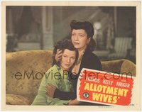 7t0354 ALLOTMENT WIVES LC 1945 c/u of Kay Francis holding her daughter Teala Loring on couchl