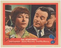 7t0033 APARTMENT signed LC #2 1960 by BOTH Jack Lemmon AND Shirley MacLaine, Billy Wilder directed!