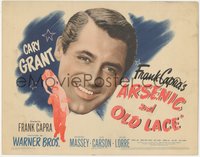 7t0302 ARSENIC & OLD LACE TC 1944 Cary Grant & Priscilla Lane in Frank Capra black comedy classic!