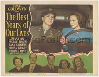 7t0360 BEST YEARS OF OUR LIVES LC #2 1947 close up of Teresa Wright & uniformed Dana Andrews in car!