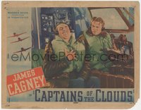 7t0366 CAPTAINS OF THE CLOUDS LC 1942 James Cagney takes controls as his co-pilot is shot in flight!