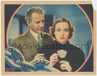 7t0367 CHAINED LC 1934 great close up of Otto Kruger standing by mesmerized Joan Crawford, rare!