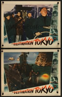 7t0708 DESTINATION TOKYO 2 LCs 1943 Cary Grant, John Garfield & others inside World War II submarine!