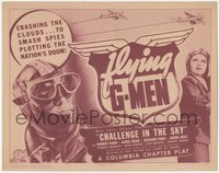 7t0317 FLYING G-MEN chapter 1 TC 1939 Columbia WWII serial, Paige, Challenge in the Sky, ultra rare!