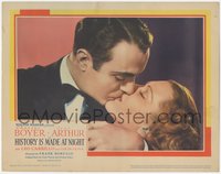 7t0396 HISTORY IS MADE AT NIGHT LC 1937 best kiss c/u of Charles Boyer & Jean Arthur, ultra rare!