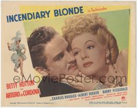 7t0405 INCENDIARY BLONDE LC #6 1945 Arturo de Cordova & sexy showgirl Betty Hutton as Texas Guinan!