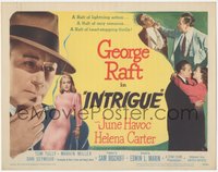 7t0324 INTRIGUE TC 1947 smoking George Raft in the Shanghai underworld with two dangerous women!