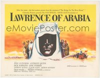 7t0326 LAWRENCE OF ARABIA TC 1962 David Lean classic, Peter O'Toole, best Kerfyser silhouette art!