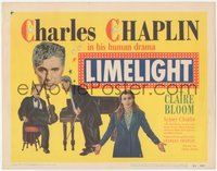 7t0327 LIMELIGHT TC 1952 star/director Charlie Chaplin in his human drama with pretty Claire Bloom!