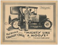 7t0329 MIGHTY LIKE A MOOSE TC 1926 Charley Chase & Vivien Oakland by car, Leo McCarey, ultra rare!