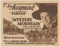 7t0333 MYSTERY MOUNTAIN chapter 5 TC 1934 cowboy Ken Maynard by stagecoach romancing Verna Hillie!