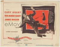 7t0335 NORTH BY NORTHWEST TC 1959 Cary Grant, Eva Marie Saint, Alfred Hitchcock suspense classic!