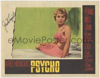 7t0061 PSYCHO signed LC #7 1960 by Janet Leigh, best close up in bra & slip, Alfred Hitchcock!