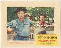 7t0445 RED PONY LC #2 1949 Robert Mitchum is Myrna Loy's ranch hand, written by John Steinbeck!