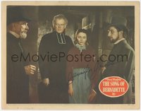 7t0066 SONG OF BERNADETTE signed LC 1943 by Jennifer Jones, who's w/Charles Bickford & Vincent Price!