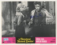 7t0068 STREETCAR NAMED DESIRE signed LC #4 R1970 by Marlon Brando, who's sweaty with Vivien Leigh!