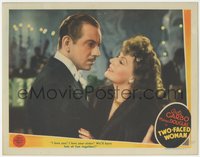 7t0457 TWO-FACED WOMAN LC 1941 Melvyn Douglas with Greta Garbo pretending to be her twin sister!