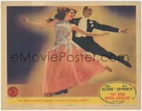 7t0462 YOU WERE NEVER LOVELIER LC 1942 classic close image of Rita Hayworth & Fred Astaire dancing!