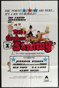 7t0946 LITTLE ORPHAN SAMMY 1sh 1977 An x-rated non-animated adult film!