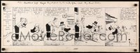 7t0007 MUTT & JEFF 11x30 comic strip original art March 1, 1932 signed by the artist, Bud Fisher!