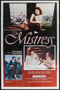 7t0965 MISTRESS 1sh 1983 Kelly Nichols, Anna Turner, sexy kept women, rare!