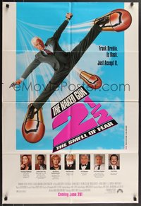 7t0982 NAKED GUN 2 1/2 int'l advance DS 1sh 1991 Leslie Nielsen is back as Lt. Frank Drebin, cast!