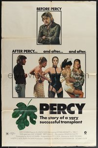 7t1004 PERCY 1sh 1971 the 1st successful English penis transplant, Elke Sommer, Britt Ekland