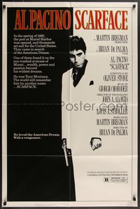 7t1052 SCARFACE 1sh 1983 Al Pacino as Tony Montana, Brian De Palma, Oliver Stone classic!