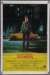 7t1117 TAXI DRIVER 1sh 1976 classic Peellaert art of Robert De Niro, directed by Martin Scorsese!