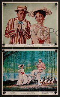 7t1327 MARY POPPINS 4 color 8x10 stills 1964 Andrews & Dick Van Dyke in Disney's musical classic!