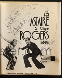 7t0127 FRED ASTAIRE/GINGER ROGERS signed hardcover book 1972 by BOTH, their biography by Alene Croce!