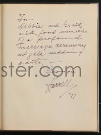 7t0129 GEORGE HURRELL signed hardcover book 1976 Hurrell Style, 50 Years of Photographing Hollywood