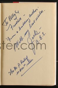 7t0134 JACK WARNER signed hardcover book 1965 his autobiography My First Hundred Years in Hollywood!